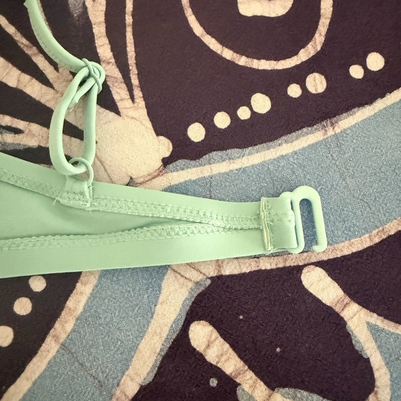 J. Crew Turquoise Ruffle Bikini Top - Picture 4 of 6
